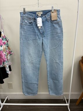 Madewell low slung straight jeans